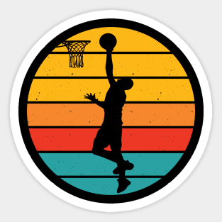 Basketball slam dunk retro vintage Sticker